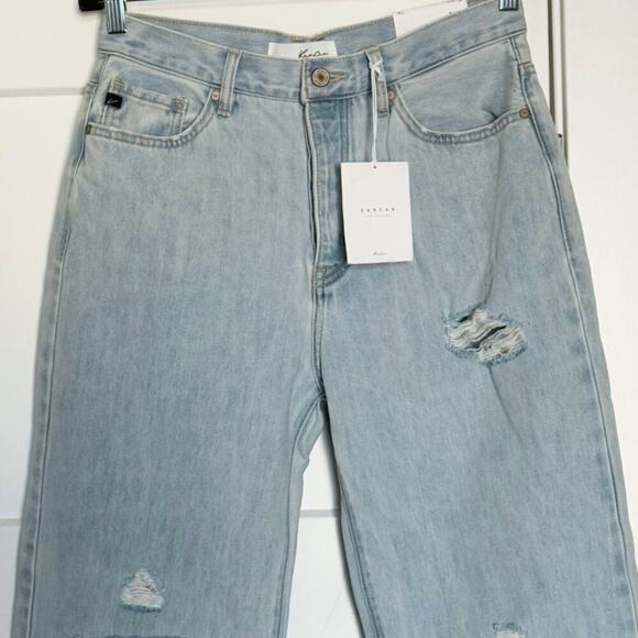 NWT Kancan High Rise 90's Flare Button Fly Jeans Size 9/28 - Picture 7 of 14